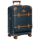 Brics Bellagio - 4-Rollen-Kabinentrolley mit Vortasche 55 cm erw. recycelt (blue/tan) - Ansicht 2