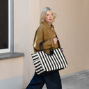 reisenthel shopping loopshopper L - Einkaufstasche mit Bügel 46 cm (summerstripes black) - Ansicht 5