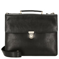 Leonhard Heyden Tradition - Aktentasche 1 Fach Leder 15" 38 cm (schwarz)