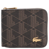 Lacoste The Blend Compact Zip Wallet - Geldbörse 3cc 11 cm (mono slate black shitake)
