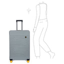 Brics BY Ulisse - 4-Rollen-Trolley L 79 cm erw. (grau) - Ansicht 8