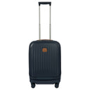 Brics Taormina - 4-Rollen-Kabinentrolley mit Vortasche 55 cm erw. USB (blau)