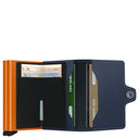 Secrid Matte Twinwallet - Geldbörse 12cc 7 cm RFID (night blue-orange)