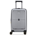 Delsey Paris Turenne 2.0 - 4-Rollen-Kabinentrolley mit Vortasche 55 cm USB erw. (silber)