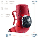 Deuter Futura 26 - Wanderrucksack 62 cm (cherry-masala) - Ansicht 11
