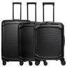 Travelite Millennium - 4-Rollen-Trolley Set 3tlg. erw. (black)
