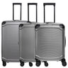 Travelite Millennium - 4-Rollen-Trolley Set 3tlg. erw. (silver)