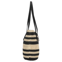 Seidenfelt Savonlinna - Shopper 47 cm (natural straw with black stripes) - Ansicht 3