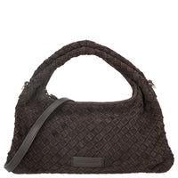 Les Visionnaires Sadie Weave Cozy - Umhängetasche 39 cm (dark brown)