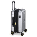 Delsey Paris Turenne 2.0 - 4-Rollen-Kabinentrolley mit Vortasche 55 cm USB erw. (silber) - Ansicht 3