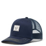 Herschel Whaler Cotton Mesh - Cap (darkest navy/vintage white stitch)