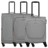 Travelite Umbria - 4-Rollen-Trolley-Set 3 tlg. (smoky grey)
