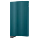 Secrid Cardprotector Fluted - Kreditkartenetui 6cc 10.2 cm RFID (teal+)