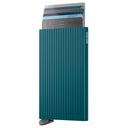 Secrid Cardprotector Fluted - Kreditkartenetui 6cc 10.2 cm RFID (teal+) - Ansicht 2