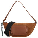 Coccinelle STG Paki Suede - Schultertasche 32 cm (cognac)