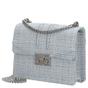 Seidenfelt Roros Tweed - Schultertasche 21 cm (sea blue tweed) - Ansicht 2