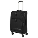 Travelite Kick Off - 4-Rollen-Trolley M 67 cm erw. (black) - Ansicht 6