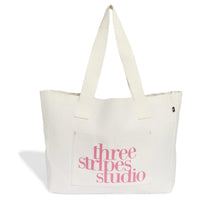 adidas Three Stripes Studio - Shopper 43 cm (off white/pink fusion/white)