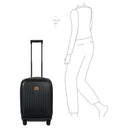 Brics Taormina - 4-Rollen-Kabinentrolley mit Vortasche 55 cm erw. USB (schwarz) - Ansicht 10