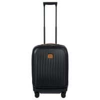 Brics Taormina - 4-Rollen-Kabinentrolley mit Vortasche 55 cm erw. USB (schwarz)