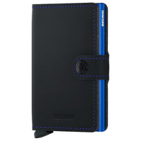 Secrid Matte Miniwallet - Geldbörse RFID 6.5 cm (black-blue)