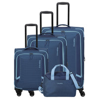 Travelite Corsiica - 4-Rollen-Trolley Set 4tlg. erw. (blue)