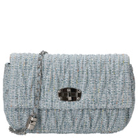 Seidenfelt Floro - Umhängetasche 24 cm (sea blue)