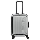 Valentino Bags Lexplor - 4-Rollen-Kabinentrolley mit Vortasche 14" 55 cm (silver)