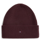 Tommy Hilfiger Flag Knit Beanie - Mütze (deep burgundy)