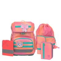 Lässig School Set Light Unique - Schulranzen Set 6tlg. 960g (sunset pink)