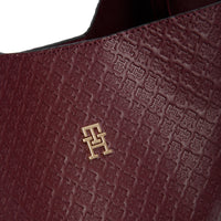 Tommy Hilfiger Icon Shoulder Bag Mono - Schultertasche 26 cm (oxblood)