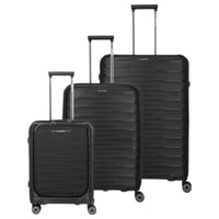 Travelite Mooby - 4-Rollen-Trolley Set 3tlg. (schwarz)