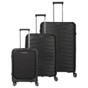 Travelite Mooby - 4-Rollen-Trolley Set 3tlg. (schwarz)