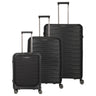 Travelite Mooby - 4-Rollen-Trolley Set 3tlg. (schwarz)