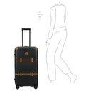 Brics Bellagio Trunk - 4-Rollen-Trolley 74 cm recycelt (black/tan) - Ansicht 9