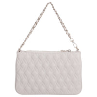 Guess Maxine Quilted Flat Pouch - Schultertasche 24 cm (light taupe) - Ansicht 4