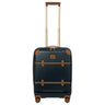 Brics Bellagio - 4-Rollen-Kabinentrolley mit Vortasche 55 cm erw. recycelt (blue/tan)