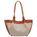 Coccinelle Finn Canvas - Henkeltasche 25 cm (natural/crab)