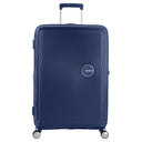 American Tourister Soundbox - 4-Rollen-Trolley 77 cm erw. (blau)