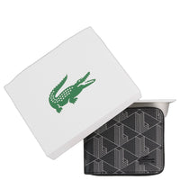 Lacoste The Blend - Geldbörse 3cc 11 cm RFID (monogram noir gris)