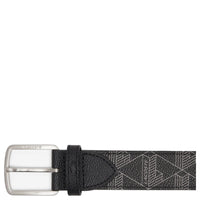 Lacoste The Blend Geschenkset - Kreditkartenetui und Gürtel (monogram noir gris, 100 cm)