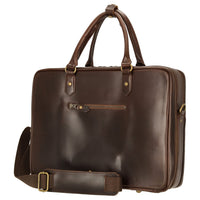 Buckle & Seam Albert - Aktentasche XL 41 cm (brown/blue) - Ansicht 2