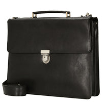 Leonhard Heyden Tradition - Aktentasche 1 Fach Leder 15" 38 cm (schwarz) - Ansicht 2