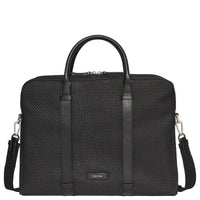 Calvin Klein Embossed Woven - Aktentasche 37.5 cm (black)