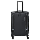 Travelite Corsiica - 4-Rollen-Trolley M 67 cm erw. (black)