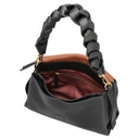 Coccinelle Boheme Grana Double - Umhängetasche 26 cm (noir, cognac) - Ansicht 6