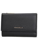 Coccinelle Metallic Soft - Geldbörse 12cc 14 cm (black)
