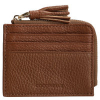 Coccinelle Tassel - Kreditkartenetui 6cc 10 cm (cognac)