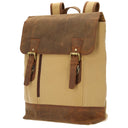 Dermata - Rucksack Canvas/Leder Kombination 39 cm (brown) - Ansicht 2