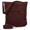 zwei Mademoiselle M12 - Schultertasche 32 cm (nubuk-bordeaux)